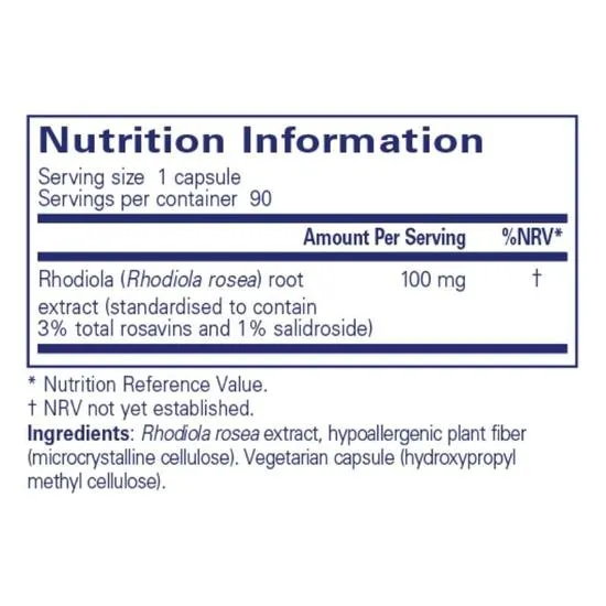 Pure Encapsulations Rhodiola Rosea Capsules 90 Capsules
