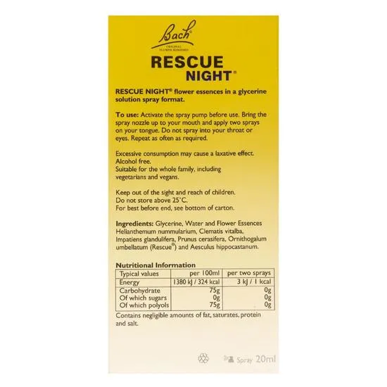 Bach Rescue Night Spray 20ml