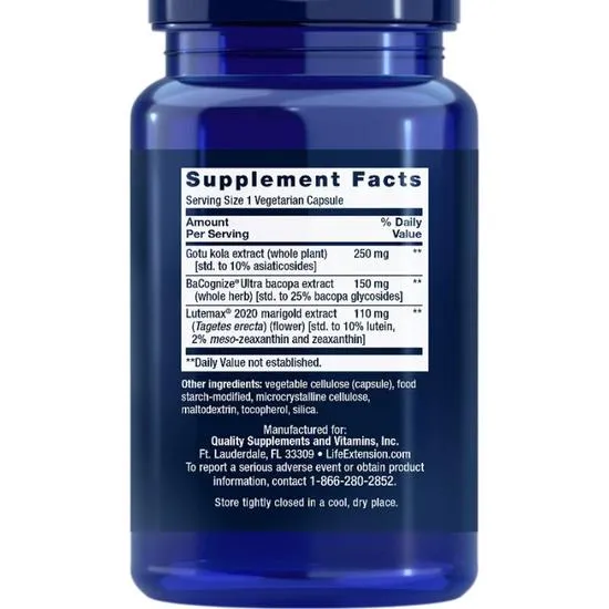 Life Extension Quick Brain Nootropic Capsules 30 Capsules