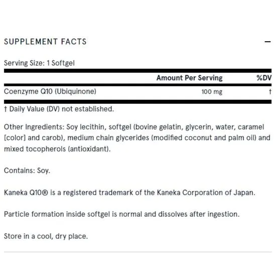 Jarrow Formulas Q-absorb 100mg Softgels 60 Softgels
