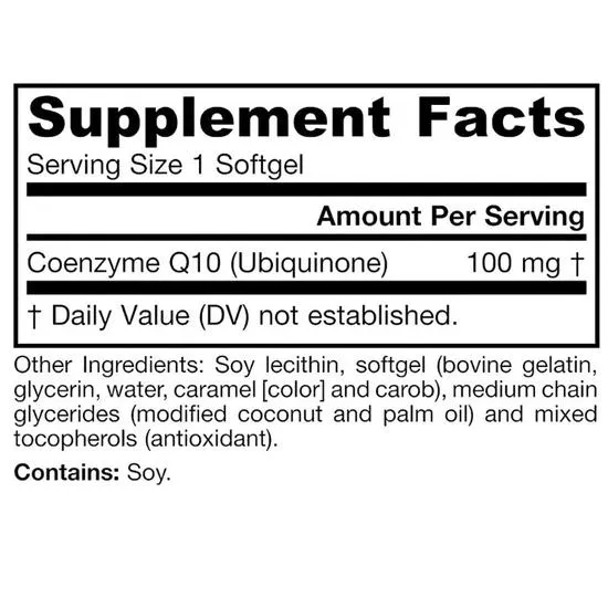 Jarrow Formulas Q-absorb 100mg Softgels 60 Softgels