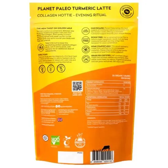Planet Paleo Pure Collagen Turmeric Latte 260g