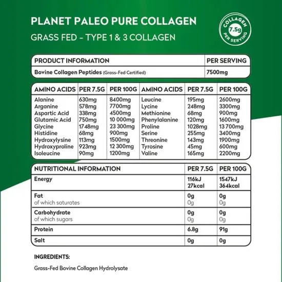 Planet Paleo Pure Collagen 225g