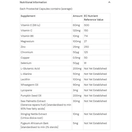Health Aid ProstaVital Capsules 30 Capsules