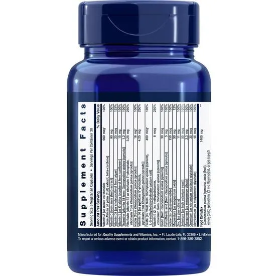 Life Extension Plant-Based Multivitamin Vegicaps 90 Vegicaps