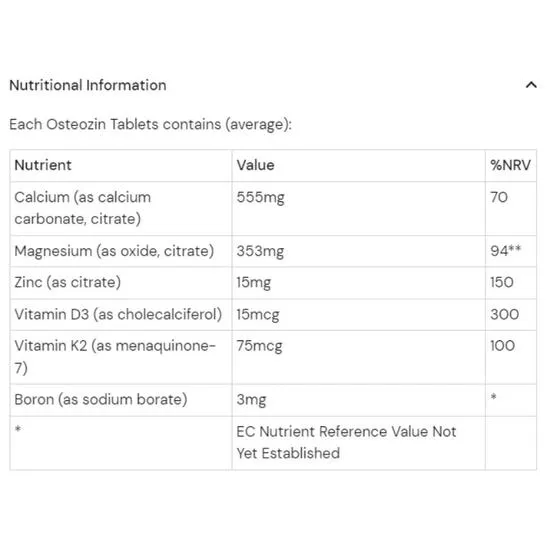 Health Aid Osteozin Vegitabs 90 Vegitabs