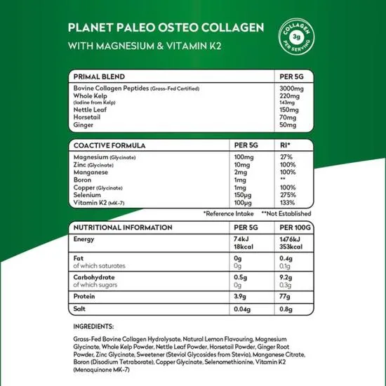 Planet Paleo Osteo Collagen 175g