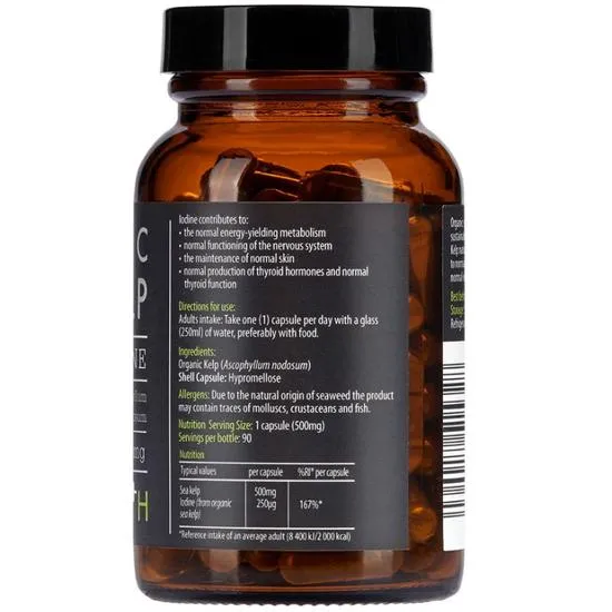 KIKI Health Organic Sea Kelp Vegetable Capsules 90 Capsules