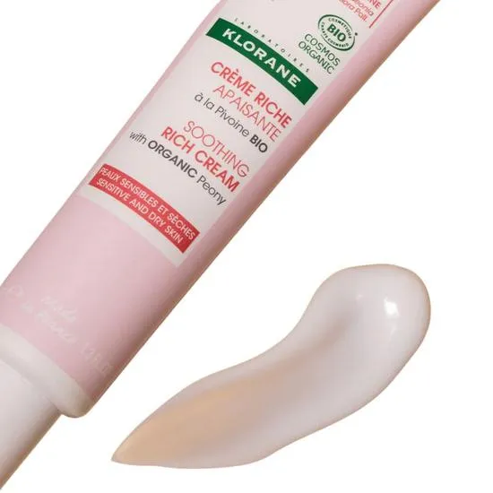 Klorane Organic Peony Soothing Rich Cream 40ml