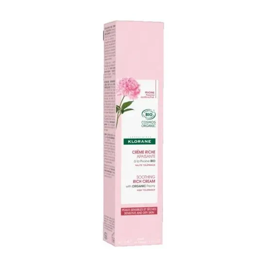 Klorane Organic Peony Soothing Rich Cream 40ml