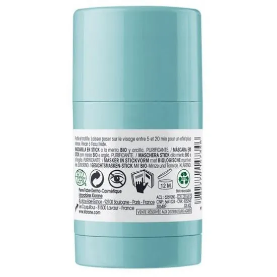 Klorane Organic Mint & Clay Stick Mask 25g