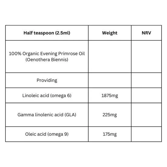 Viridian Organic Evening Primrose Oil 100ml