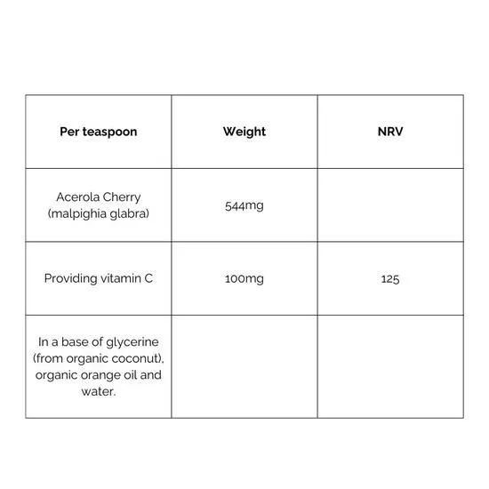 Viridian Organic Acerola Vitamin C Liquid 100ml
