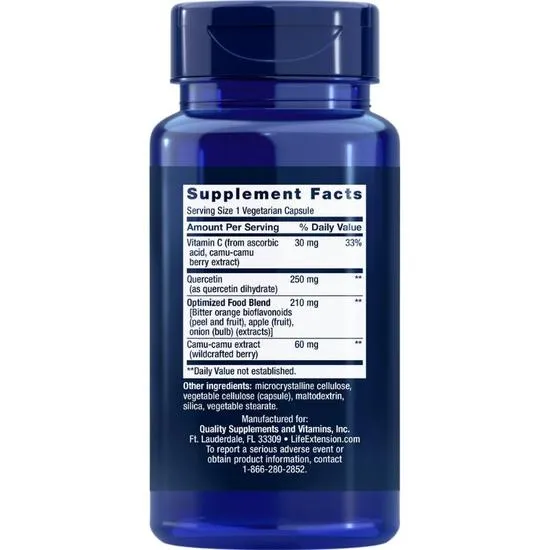 Life Extension Optimised Quercetin 250mg Vegicaps 60 Vegicaps