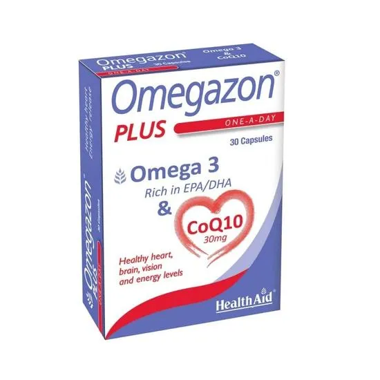 Health Aid Omegazon Plus Co-Q10 Capsules 30 Capsules