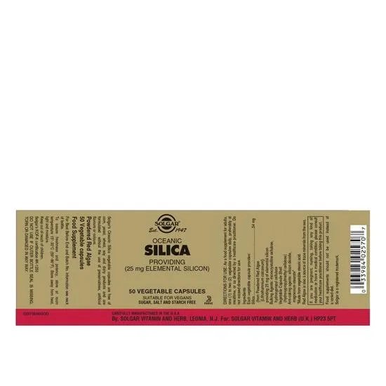 Solgar Oceanic Silica 25mg Vegicaps 50 Vegicaps