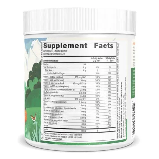 Nordic Naturals Nordic Berries Multivitamin Original Flavour Gummies 120 Gummies