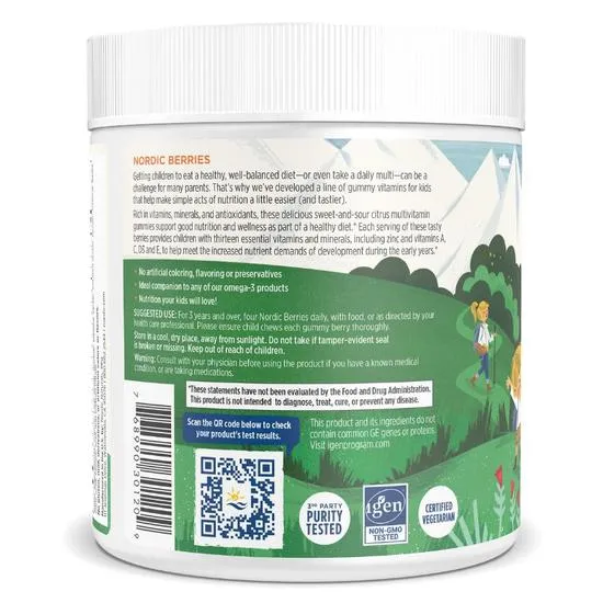 Nordic Naturals Nordic Berries Multivitamin Original Flavour Gummies 120 Gummies