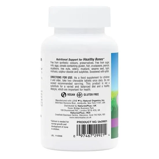 Nature's Plus Animal Parade Sugar Free Calcium Chewables 90 Chewables