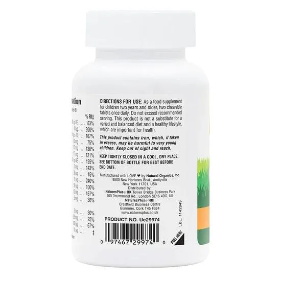 Nature's Plus Natures Plus Animal Parade Multivitamin Orange Chewables 90 Chewables
