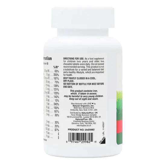 Nature's Plus Natures Plus Animal Parade Assorted Flavour Chewables 180 Chewables