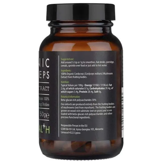 KIKI Health Mushroom Extract Cordyceps Powder 50g