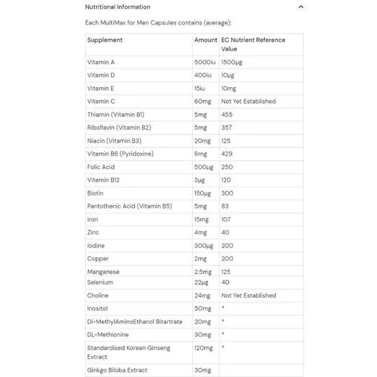 Health Aid MultiMax For Men 30 Capsules