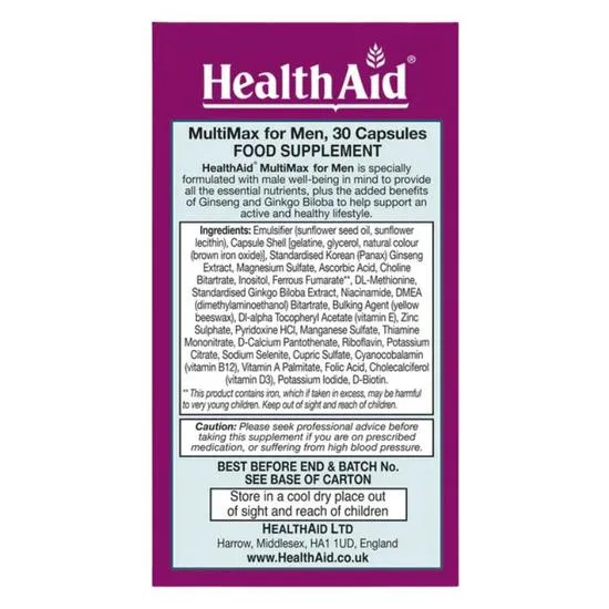 Health Aid MultiMax For Men 30 Capsules