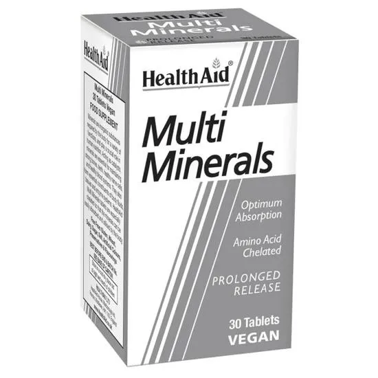 Health Aid Multi Minerals Prolonged Release Tablets 30 Tablets
