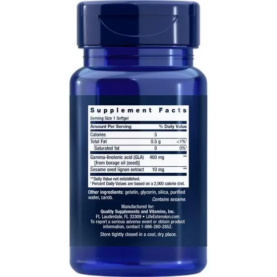 Life Extension Mega GLA With Sesame Lignans Softgels 30 Softgels