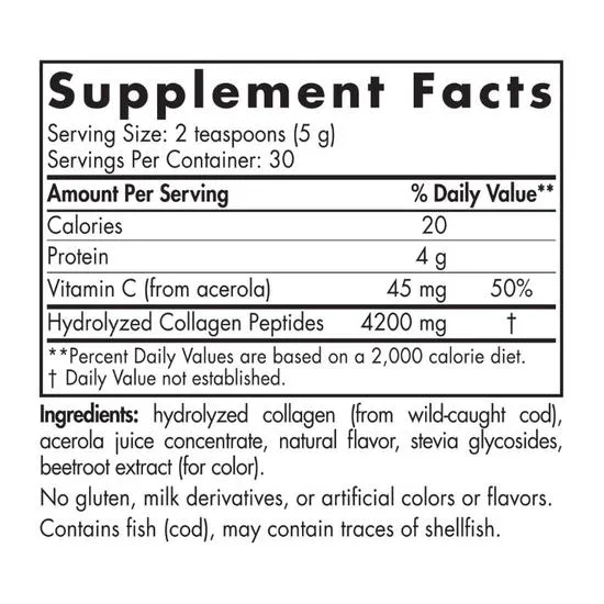 Nordic Naturals Marine Collagen Strawberry 150g