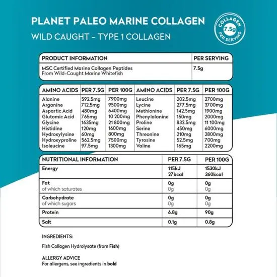 Planet Paleo Marine Collagen 225g