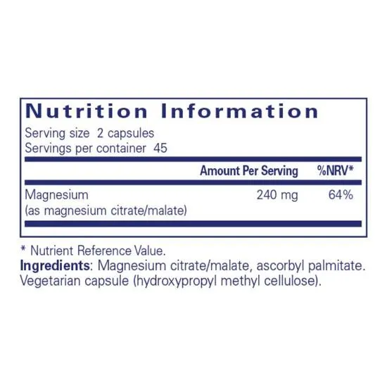 Pure Encapsulations Magnesium (citrate/malate) Capsules 90 Capsules
