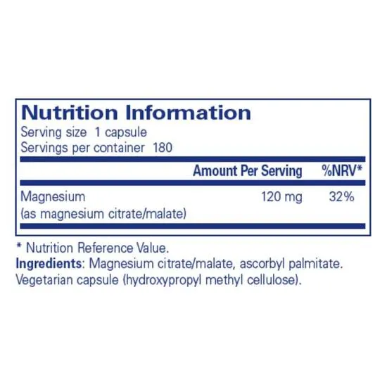 Pure Encapsulations Magnesium (citrate/malate) Capsules 90 Capsules