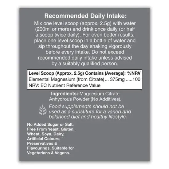 Health Aid Magnesium Citrate Powder 200g