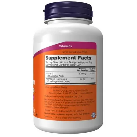 NOW Foods Magnesium Ascorbate Pure Buffered Powder 227g