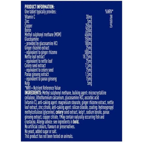 Higher Nature MSM Glucosamine Joint Complex Vegitabs 90 Vegitabs