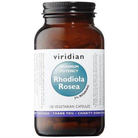 Viridian MAX POTENCY Rhodiola Rosea Root Extract Veg Capsules 30 Capsules