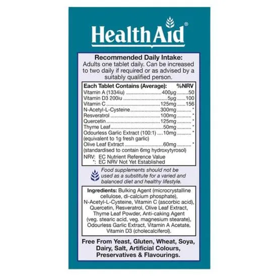 Health Aid Lung Forte Tablets 30 Tablets