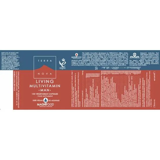 Terranova Living Multivitamin Man Capsules 50 Capsules