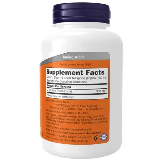 NOW Foods L-Tyrosine Powder 113g