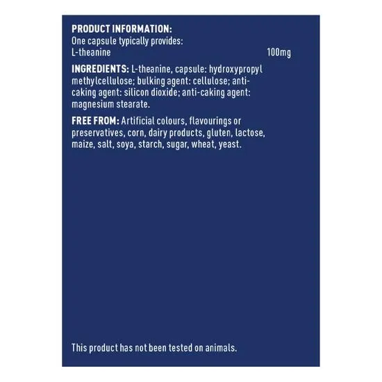 Higher Nature L-Theanine Vegan Capsules 90 Capsules