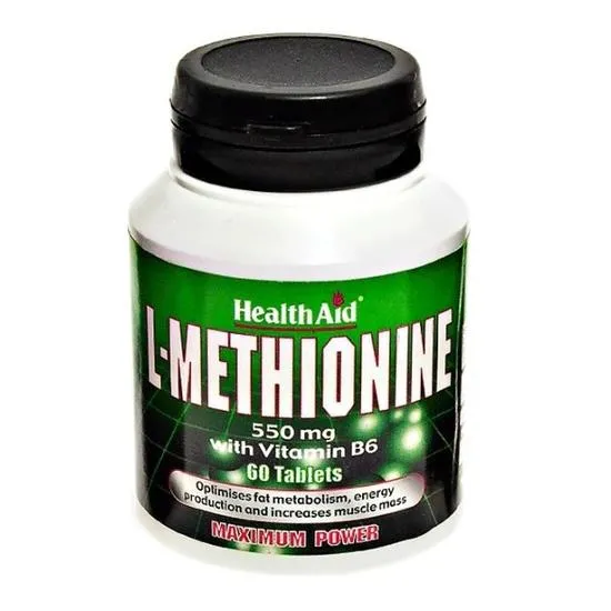 Health Aid L-Methionine 550mg Tablets 60 Tablets