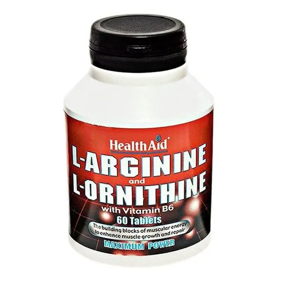 Health Aid L-Arginine With L-Ornithine 300mg Tablets 60 Tablets