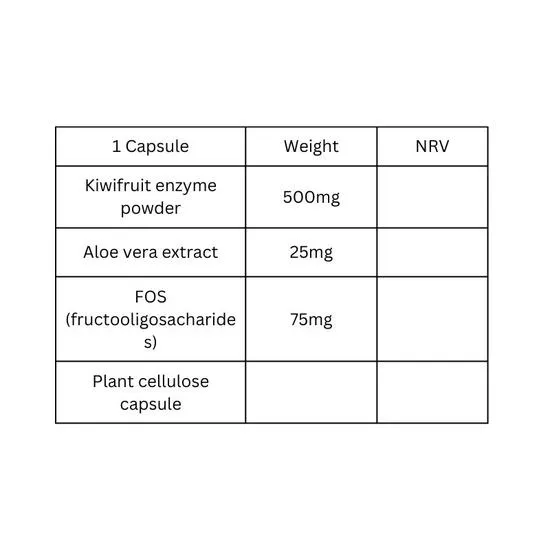 Viridian KiwiZyme With Aloe Vera Veg Capsules 30 Capsules