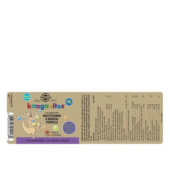 Solgar Kangavites Bouncin' Berry Chewable Tablets 60 Tablets