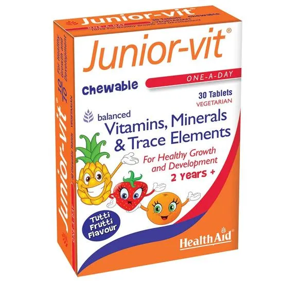 Health Aid Junior-Vit Chewable Tablets 30 Tablets