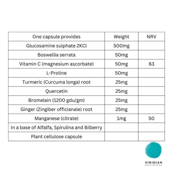 Viridian Joint Complex Capsules 120 Capsules