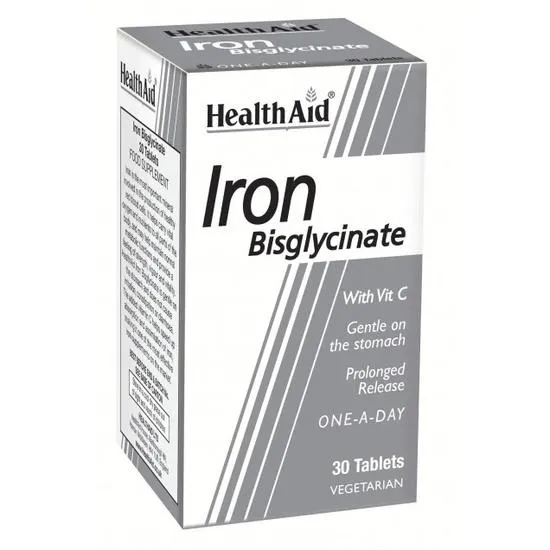 Health Aid Iron Bisglycinate Tablets 30 Tablets