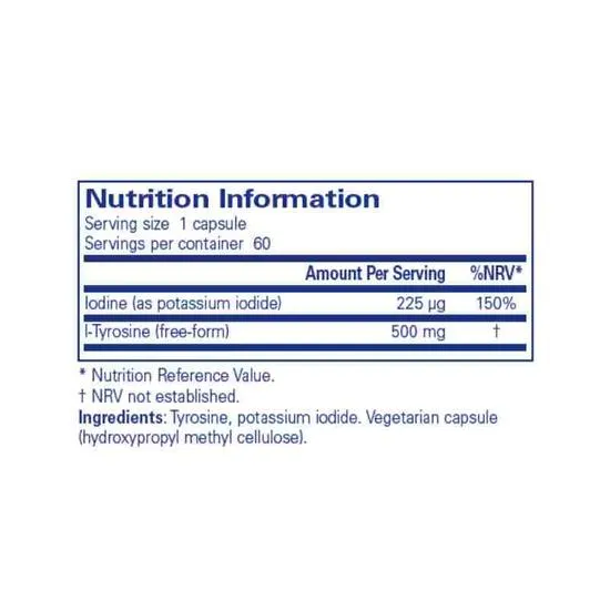Pure Encapsulations Iodine & Tyrosine Capsules 60 Capsules